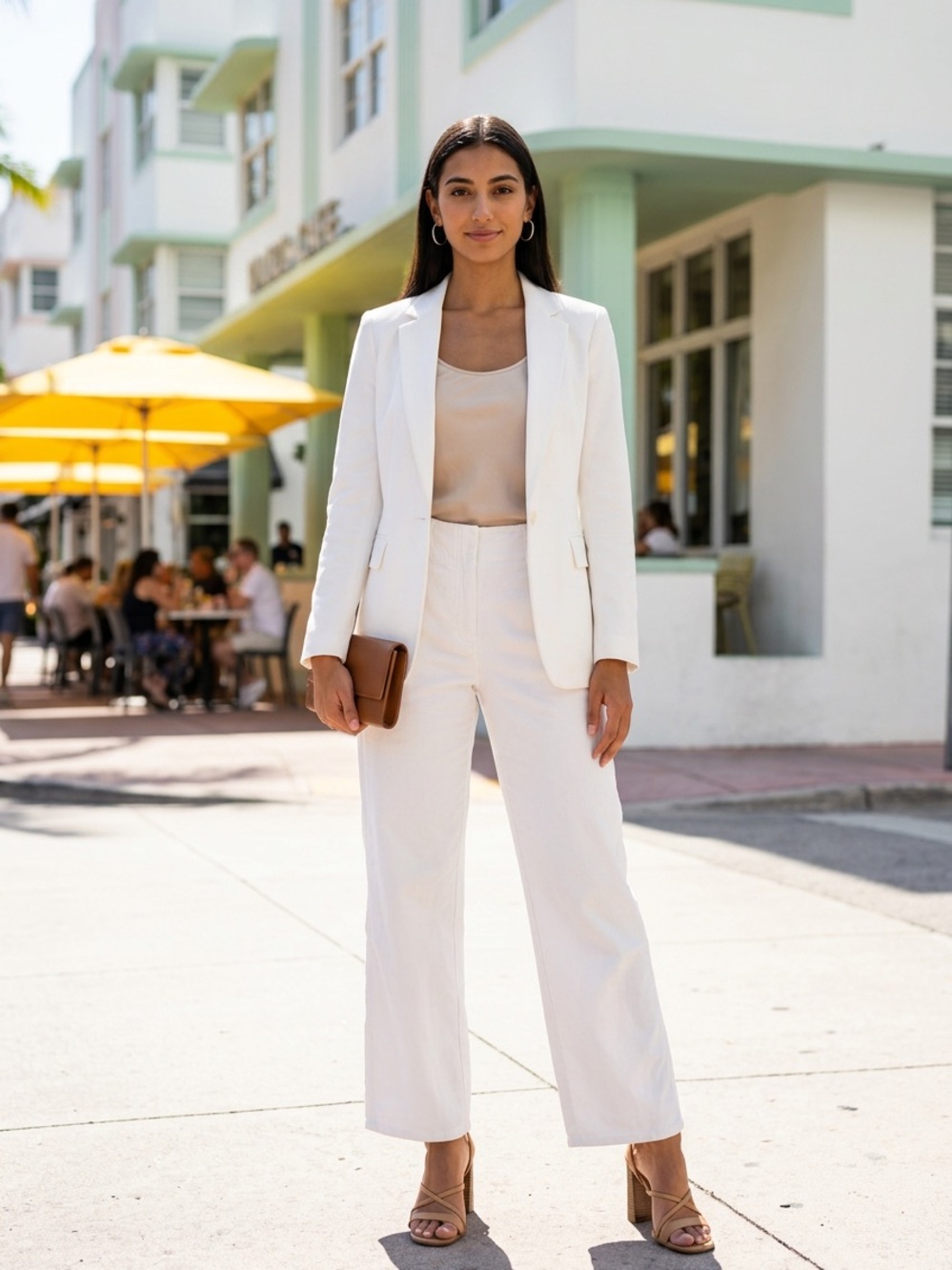 Wilfred Free Wide Leg High Rise Ascendant White Full-Length Pants Women's 4